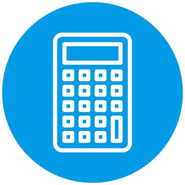 hesap makinesi simgesi vektör illüstrasyonu