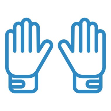 Eldiven. Web simgesi basit illüstrasyon