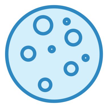 Ay simgesi, vektör illüstrasyonu basit tasarım 