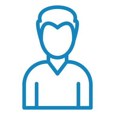 Adamım. Web simgesi basit illüstrasyon