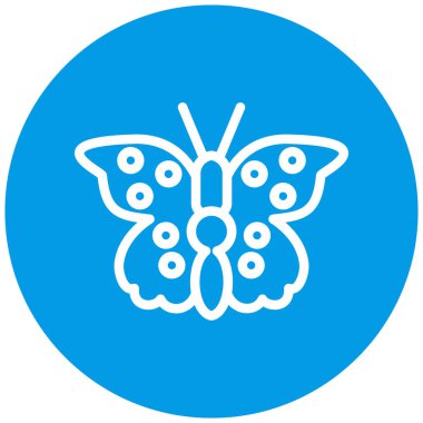 Kelebek. Web simgesi basit illüstrasyon