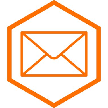 Zarf. Web simgesi basit illüstrasyon