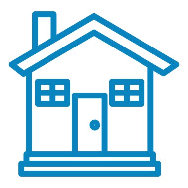 Ev. Web simgesi basit illüstrasyon