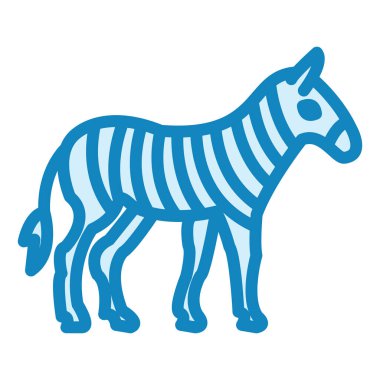 Zebra modern simge vektör illüstrasyonu 