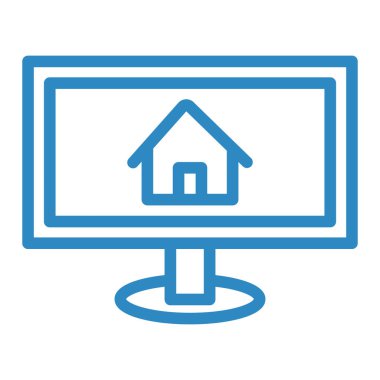 Ev simgesi vektör illüstrasyonu