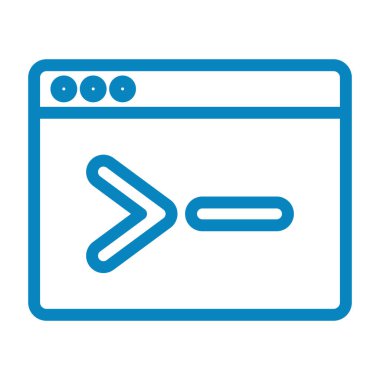 Tarayıcı. Web simgesi basit illüstrasyon