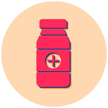 İlaç şişesi. Basit tasarım