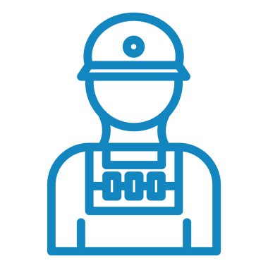 Bir insan simgesinin vektör illüstrasyonu