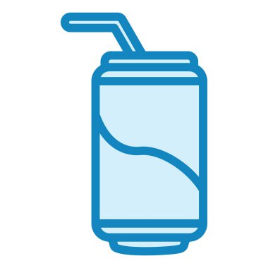 Gazoz. Web simgesi basit illüstrasyon 