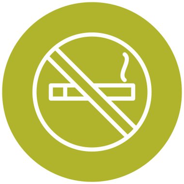 Sigara içmek yok. Basit resimleme