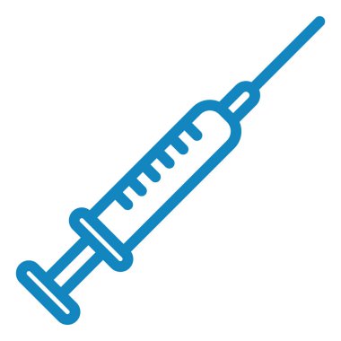 Şırınga. Web simgesi basit tasarım