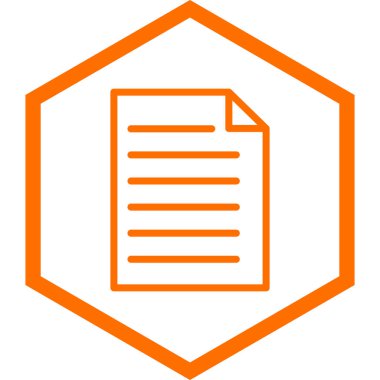 Belge. Web simgesi basit tasarım