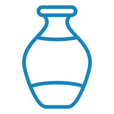 Vazo. Web simgesi basit illüstrasyon