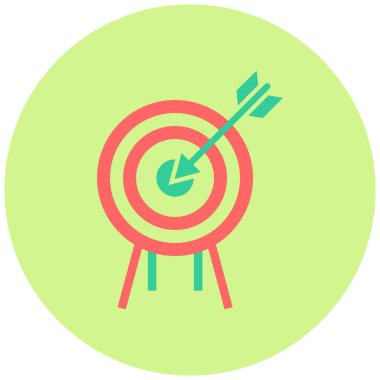 Hedef. Web simgesi basit illüstrasyon