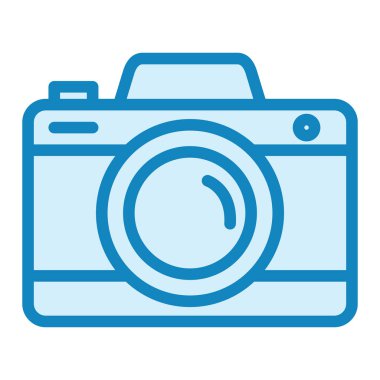 Fotoğraf makinası. Web simgesi basit illüstrasyon 