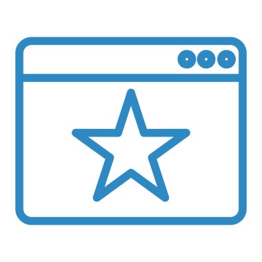 tarayıcı simgesi vektör illüstrasyonu