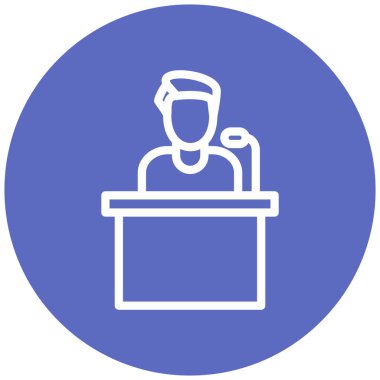 Adamım. Web simgesi basit illüstrasyon