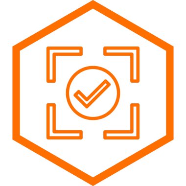 İşaretleme simgesinin vektör illüstrasyonu