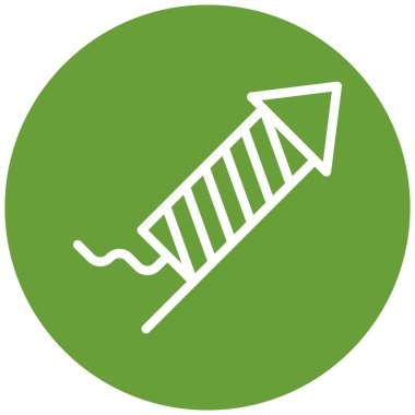 Havai fişekler. Web simgesi basit illüstrasyon