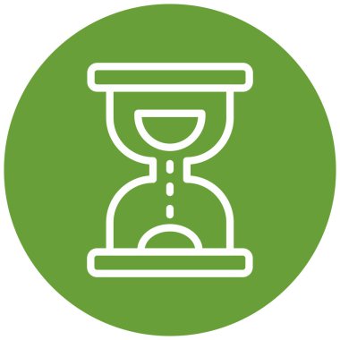 Kum saati. Web simgesi basit illüstrasyon