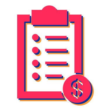 finansal rapor, vektör illüstrasyonu