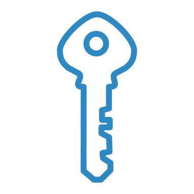 Anahtar simgesi vektör illüstrasyonu