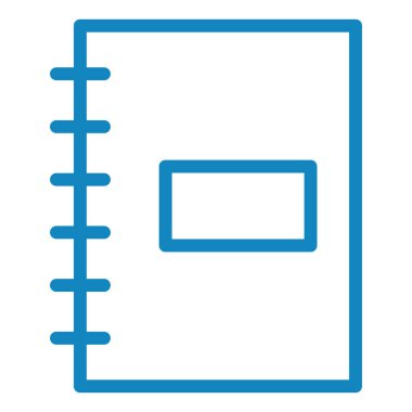 Not defteri. Web simgesi basit illüstrasyon