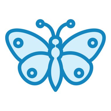 Kelebek. Web simgesi basit illüstrasyon 