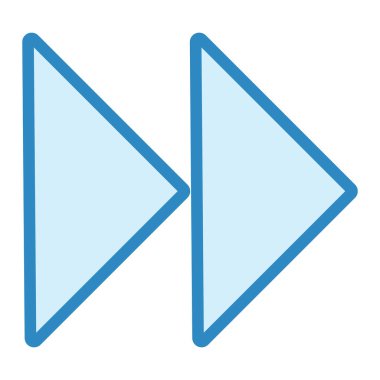 İleri. Web simgesi basit illüstrasyon