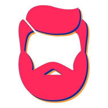 süper kahraman yüz maskesi ikon vektör illüstrasyon tasarımı