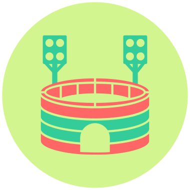 Stadyum ikonu. Basit tasarım