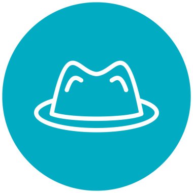 Şapka simgesinin vektör illüstrasyonu