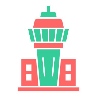 Deniz feneri. Web simgesi basit illüstrasyon