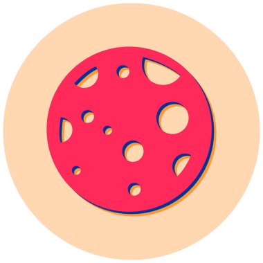 pizza. Web simgesi basit illüstrasyon