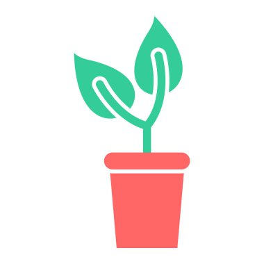 Bitki. Web simgesi basit tasarım