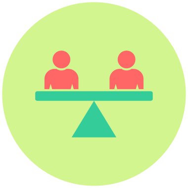 İstikrar simgesinin vektör illüstrasyonu