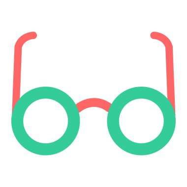 Gözlük. Web simgesi basit illüstrasyon