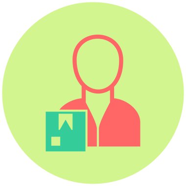 Teslimat. Web simgesi basit illüstrasyon