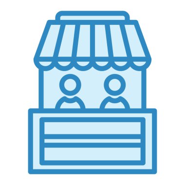 Bilet Ofisi modern simge vektör illüstrasyonu 