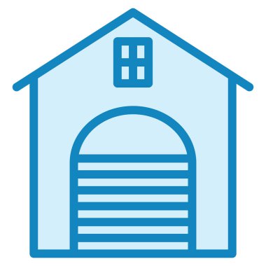 Garaj. Web simgesi basit illüstrasyon 