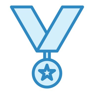 Madalya. Web simgesi basit illüstrasyon