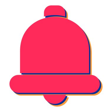 Zil. Web simgesi basit illüstrasyon