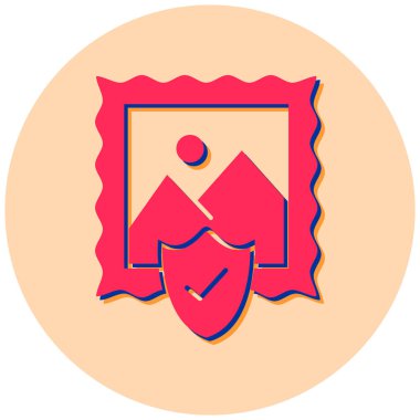 Resim simgesinin vektör illüstrasyonu