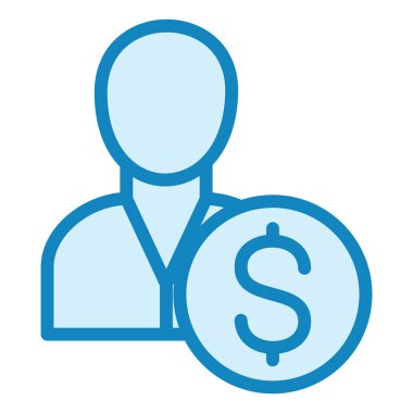 Alıcı. Web simgesi basit illüstrasyon