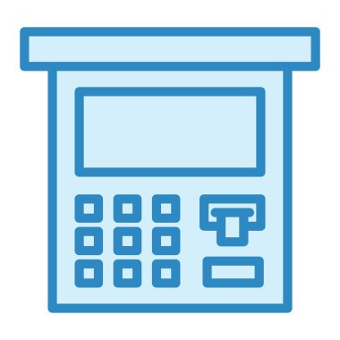 Bilet Makinesi modern simge vektör çizimi 