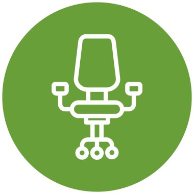 Sandalye. Web simgesi basit illüstrasyon