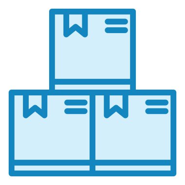 Paket modern simge vektör illüstrasyonu  