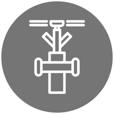 Modern b 'nin vektör illüstrasyonu boru simgesinden yoksun