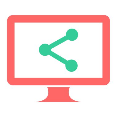 Paylaş. Web simgesi basit illüstrasyon