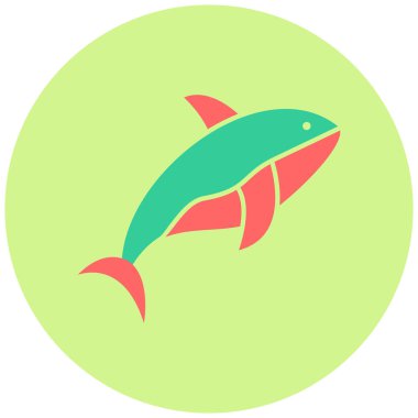 Balina. Web simgesi basit illüstrasyon